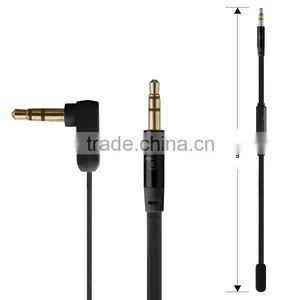 TPE Flat Stereo Built in Mic Aux Input Music Cable for Car thumbnail-2