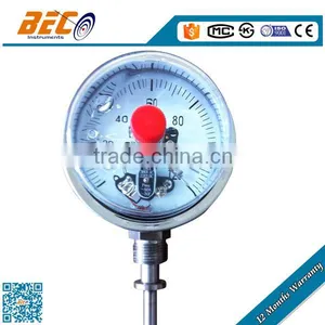(WSSX-411) 100mm Bottom Standard Thread Connection Normal Temperature Oil Filled Liquid Thermometer thumbnail-1