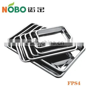 Cheap Price Made in CHINA 4.8cm Height Square Stainless Steel Serving Tray thumbnail-1