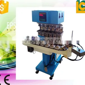 6-color Pneumatic Multi-color Industrial Pad Printers With Flame System Conveyor Pad Printer With 20 StationLC-SPM6-150/20 thumbnail-1