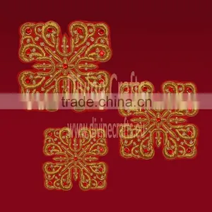Cross Set of Red & White Stone thumbnail-1