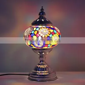 Handmade Turkish Decorative Mosaic Desk Lamp thumbnail-4