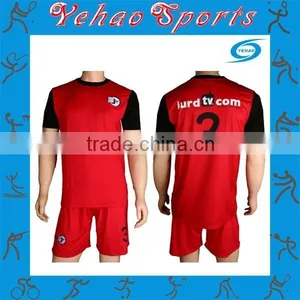 Customized Any Logo Name Numbers Breathable Sublimation Soccer Uniform thumbnail-3
