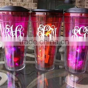 Wine Glass Monogram Sticker Decal thumbnail-2