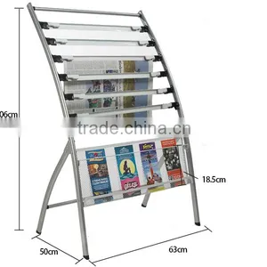 New Outdoor Commerical Metal Magazine and Newspaper Display Stand thumbnail-2