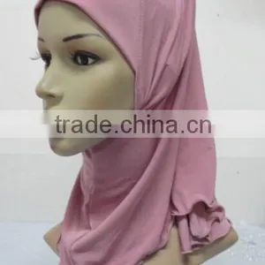 H311 Plain Small Girl Hijab,muslim Scarf, Can Order All White thumbnail-6