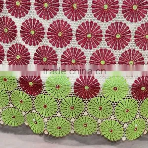 High Quality Guipure Cord Lace in Fabric Chemical African Lace Fabric Africa Dry Lace Dress thumbnail-5