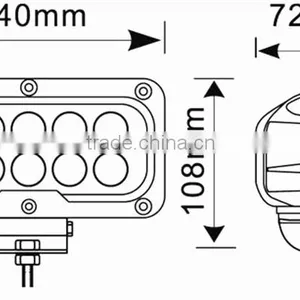 30w Spot Led Work Light High Waterproof Rate IP67 Super Bright for Off-Road /4WD /4x4 Jee-p/ Cabin/UTE/SUV/ATV/Truck/Car/Boat thumbnail-6