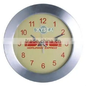 12 Inch Metal Decorative Wall Mounted Clock, Round Clock thumbnail-2