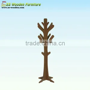 Wooden Tree Shaped Coat Hanger Hooks TH-1204040A thumbnail-1