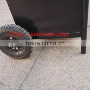 Heavy Duty Iron Wooden Fire Carriage Hand Cart TC1505 thumbnail-1