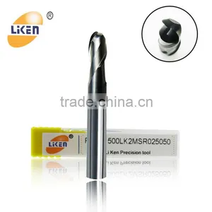 Liken500 Ball Nose 2 Flute Hard Metal Cutting Tools thumbnail-4