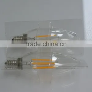 360 Degree 4w CE ROHS UL E14 E12 E27 B22 Candle Bulb Led Incandescent Filament for Lamp thumbnail-4