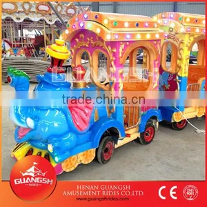 Electric Trackless Train Trackless Locomotive in China thumbnail-1
