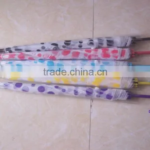 2016 Custom Wholesale Rain Promotional Best Selling Transparent Poe Umbrella thumbnail-5