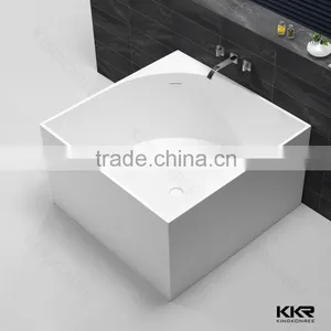 Custom Bath Tub Small Sitting Bathtub Artificial Stone Bathtubs thumbnail-4