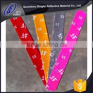 Hot-selling High Quality Low Price Cheapest Kids Fashion Pvc Reflective Slap Band thumbnail-1