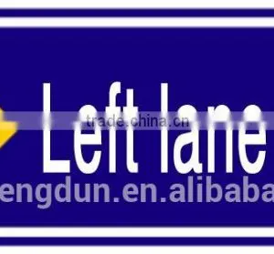 Left Lane Closed - Aluminium Metal Road Construction Safety Signs for Work Safety thumbnail-2