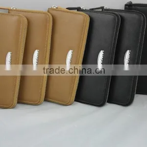 High Quality New Fashion Promition Genuine Leather Men's Wallet With Customized Logo thumbnail-2