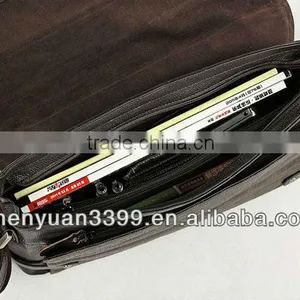 2016 New Design Briefcase Retro Style Shoulder Bag Men's Genuine Leather Bag thumbnail-5