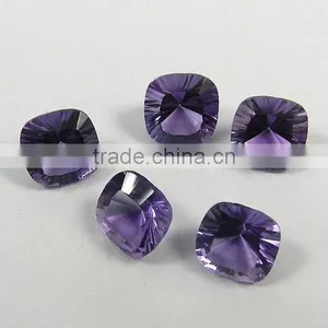 High Quality Loose AAA Gemstone, Top Grade Gemstones Amethyst Quartz Loose Cushion Cut Gemstone thumbnail-2