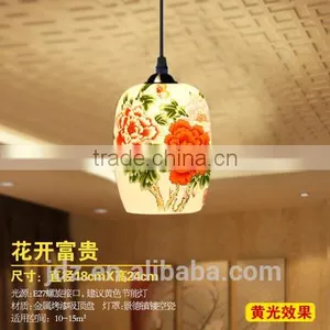 Chinese Style Ceramic Hanging Pendant Led Decorative Fancy Light thumbnail-4