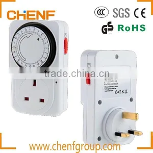 Hot Sell 13A UK Type 24 Hours Mechanical Timer Socket thumbnail-1