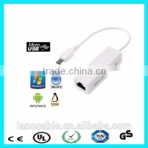 USB 2.0 to 10/100 Fast Ethernet Lan Wired Network Adapter for Android thumbnail-2