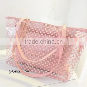 Fashion and Durable Hot Green Wave TPU Tote Bag for Wholesale thumbnail-4