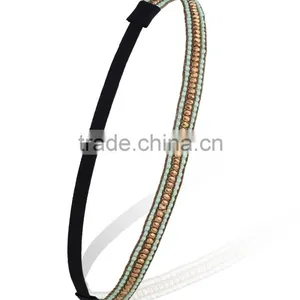 Beauty Women Lady Lace Pearl Beads Headband Hairband Elastic Hair Head Band thumbnail-4