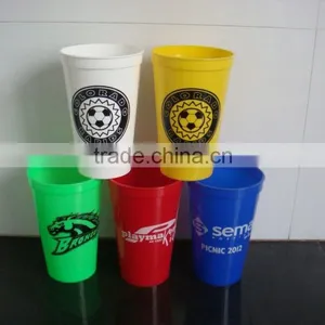 Colorful 20OZ Plastic Stadium Cup With Lid thumbnail-5