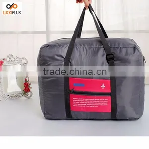 Luckiplus Waterproof Foldable Super Lightweight Large Capacity Storage Convenient Luggage Pink thumbnail-5