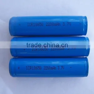 Lithium Ion Rechargeable Cell ICR18650 2200mAh 3.7V thumbnail-1
