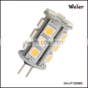 G4 3W LED 5050 18SMD 12V AC/DC thumbnail-1