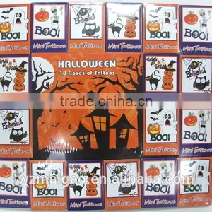 20 Boxes Custom Body Tattoo Sticker/temporary Tattoo Body With Halloween Designs thumbnail-1
