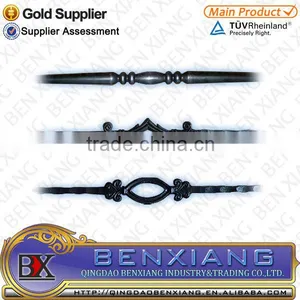 Iron Main Gate Decorative Wrought Iron Picket Steel Bar Fence Railing thumbnail-3