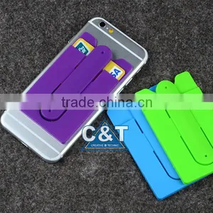 C&T Strong 3M Adhesive Stick-On Wallet - ID/Credit Card Holder For Phones Quality Choice thumbnail-5
