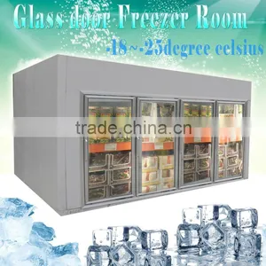 Glass Door Freezer Room for Ice Cream Displaying thumbnail-1