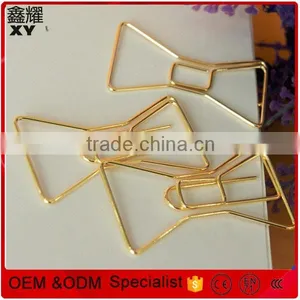 Golden Color Book Shape Paper Metal Clip for School thumbnail-5