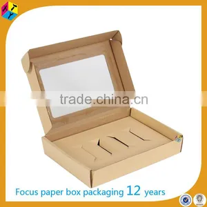 Tuck Top Packaging With Pvc Window Corrugated Paper Box thumbnail-1
