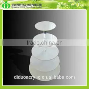 DDC-0262 Trade Assurance Cupcake Stands White Round thumbnail-1