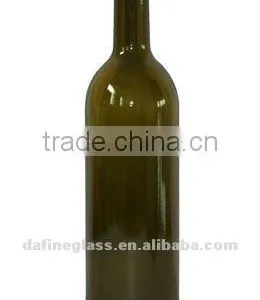 750ml Dark Green Corked Wine Bottle Champagne Bottle thumbnail-1