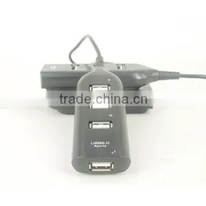 New High Speed 4-Port Splitter USB 2.0 Hub Powered Adapter For PC Laptop Notebook thumbnail-4