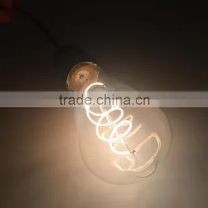New Product Vintage Filament Led Bulb ST64 E27 Brass Lamp Base thumbnail-4