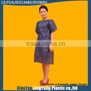 Blue Plastic Disposable Apron For Kids thumbnail-6