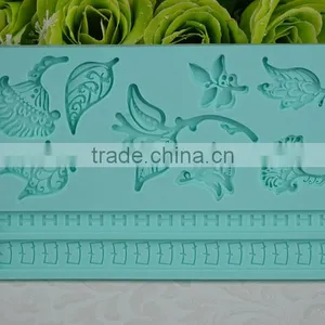2016 New Products Silicone Lace Mat , Soft Fondant Cake Tools thumbnail-3