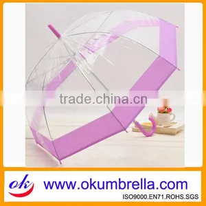 Customize France Rain Transparent PVC /poe Umbrella thumbnail-1