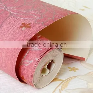 2015 Best Selling Stocklot Adhesive Vinyl Red Chinese Wallpaper thumbnail-6