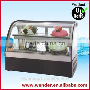 New Style Golden Frame Table Top Commercial Counter Cake Display Fridge thumbnail-1