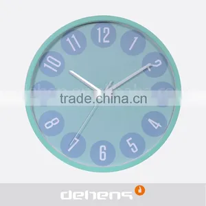 DEHEN 14 Inch Color Cheap Plastic Clock thumbnail-1